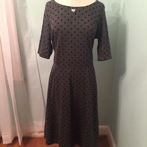 Land's end Sz: L/TALL patterned ponte dress